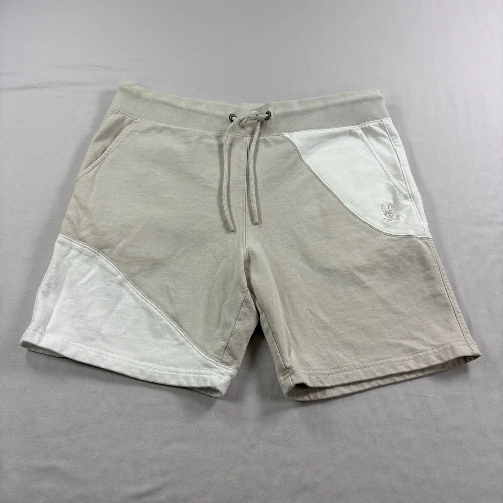 Psycho Bunny Sweat Shorts Lot of 2 Mens Large Fleece Stretch Lounge Big Logo